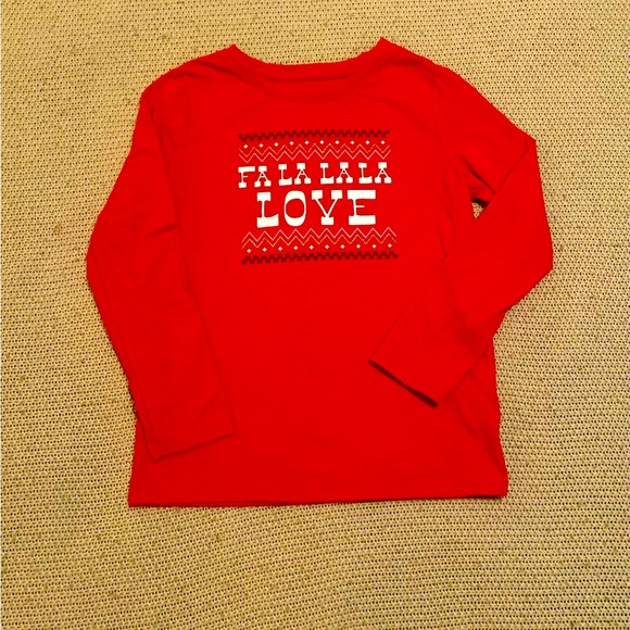 Cat & Jack Long Sleeve Christmas T-Shirt - Picture 1 of 8